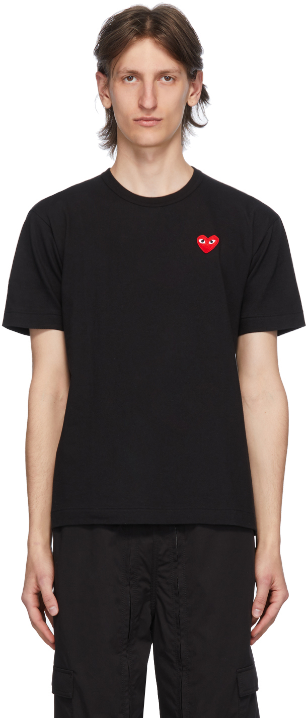 comme des garcons red play t shirt