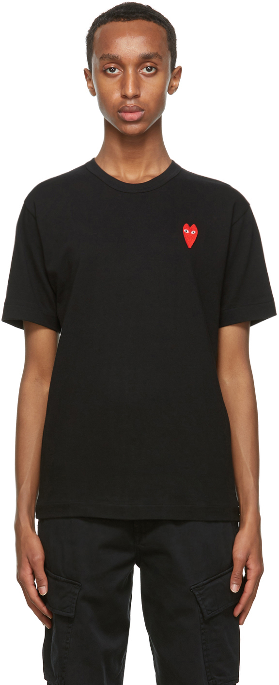 commes de garcon black t shirt