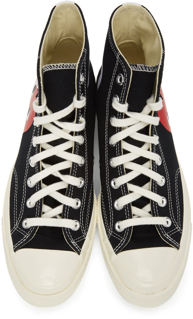black converse edition half heart chuck 70 high sneakers
