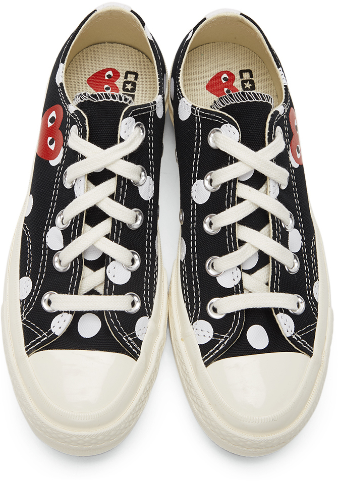 polka dot heart converse