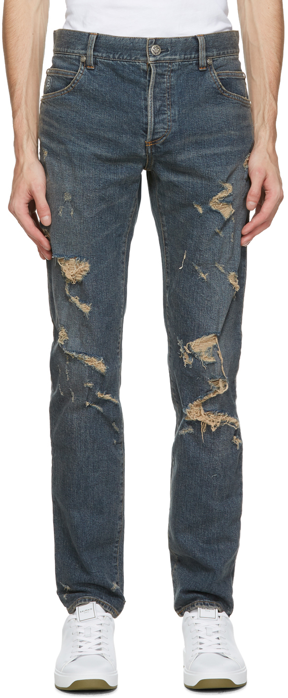 vintage distressed jeans