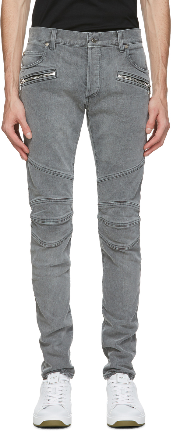 monogram slim jeans