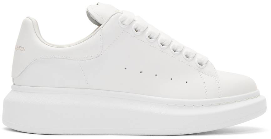 Alexander McQueen: White Oversized Sneakers | SSENSE
