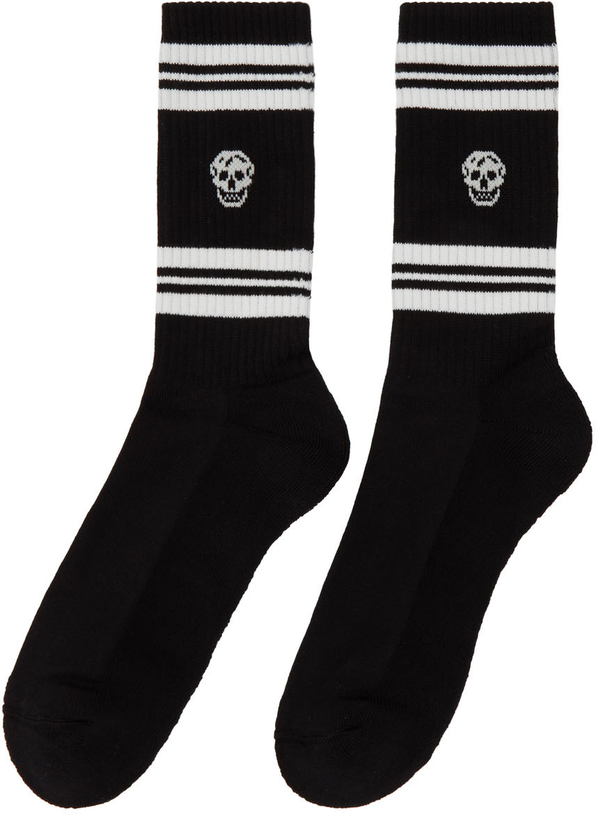 black sports socks