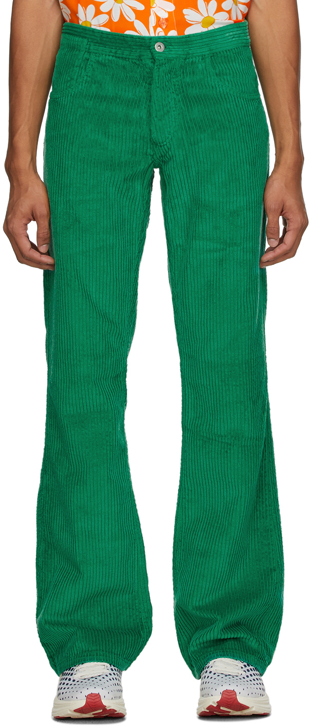 corduroy trousers green