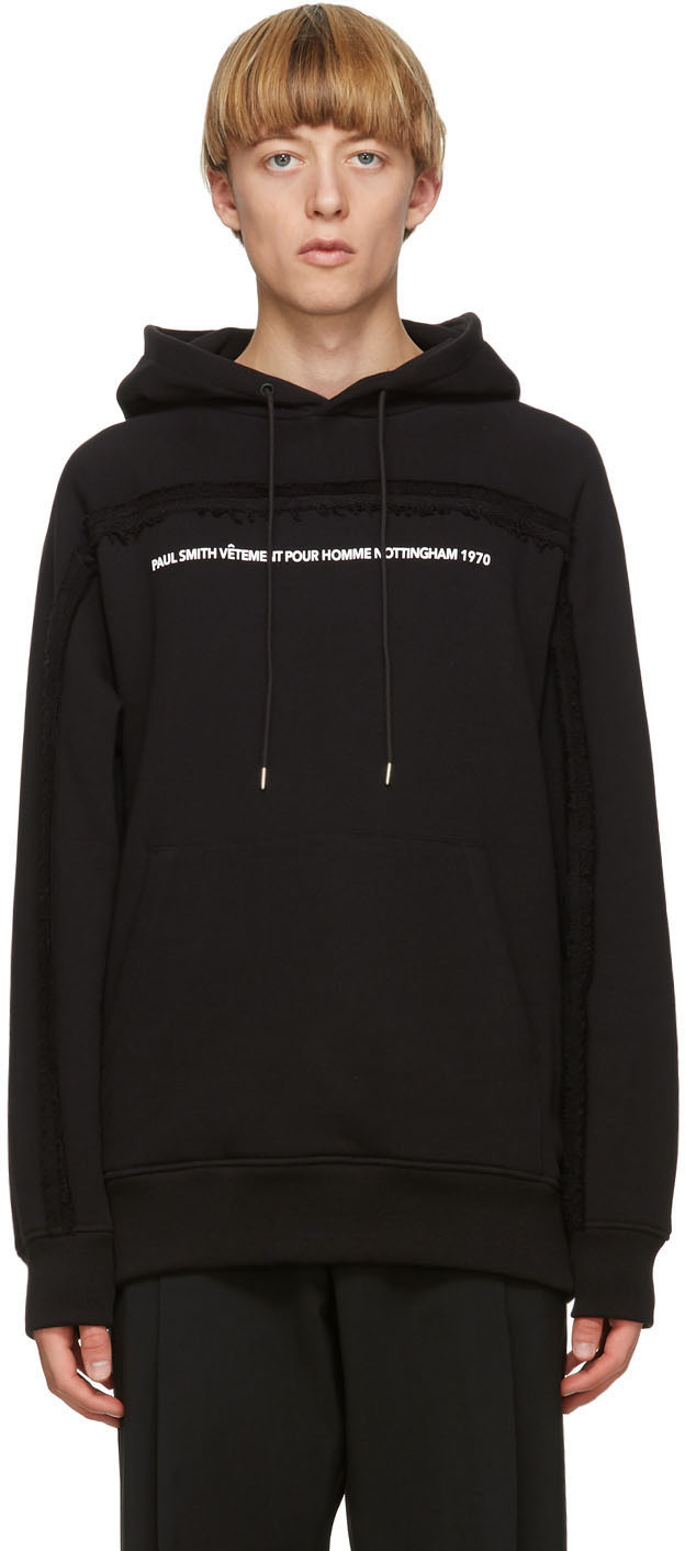 Paul Smith: Black Paul's First Shop Hoodie | SSENSE