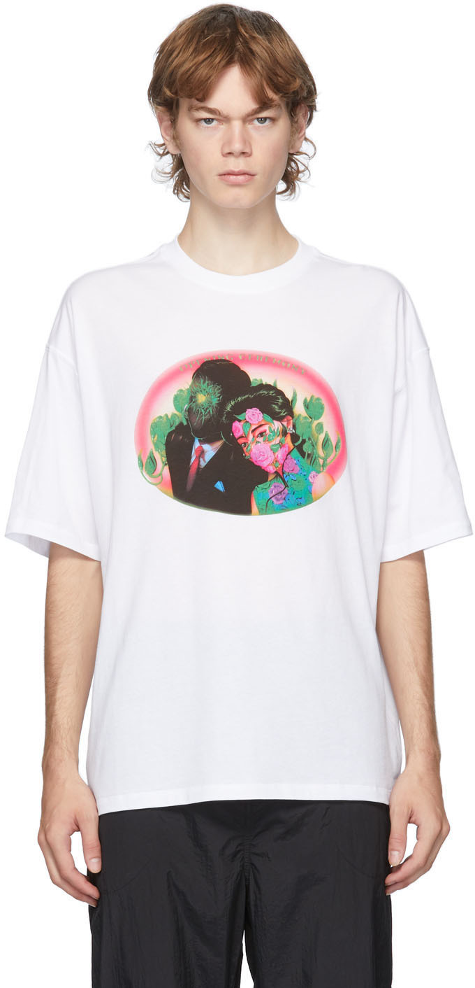Opening Ceremony White Figures Print T-Shirt