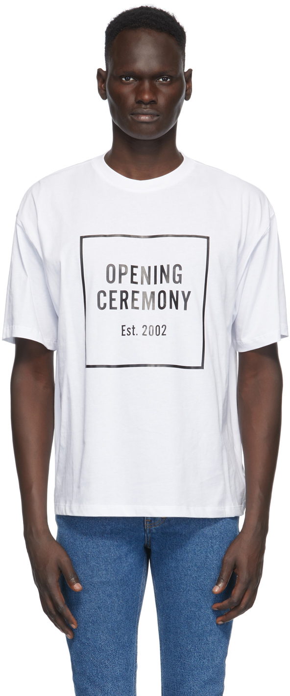 Opening Ceremony White Box Logo T-Shirt