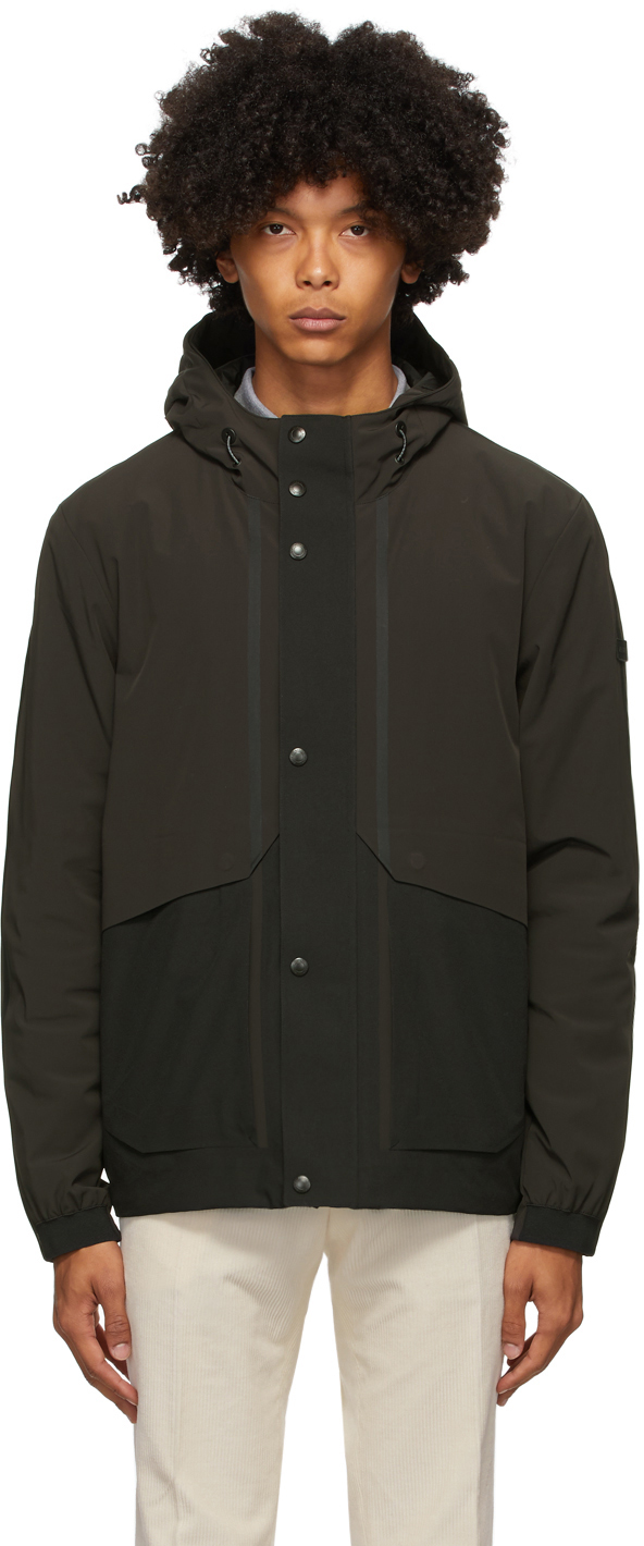 Z Zegna: Black Hooded Field Jacket | SSENSE