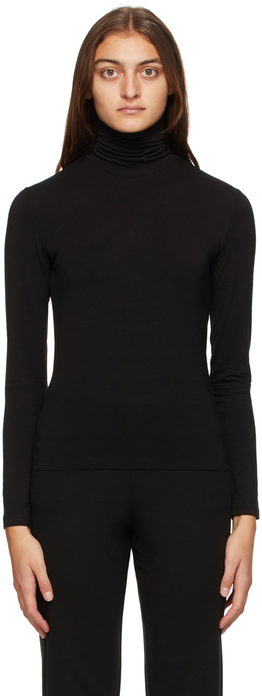 Max Mara Leisure: Black Fresis Turtleneck | SSENSE