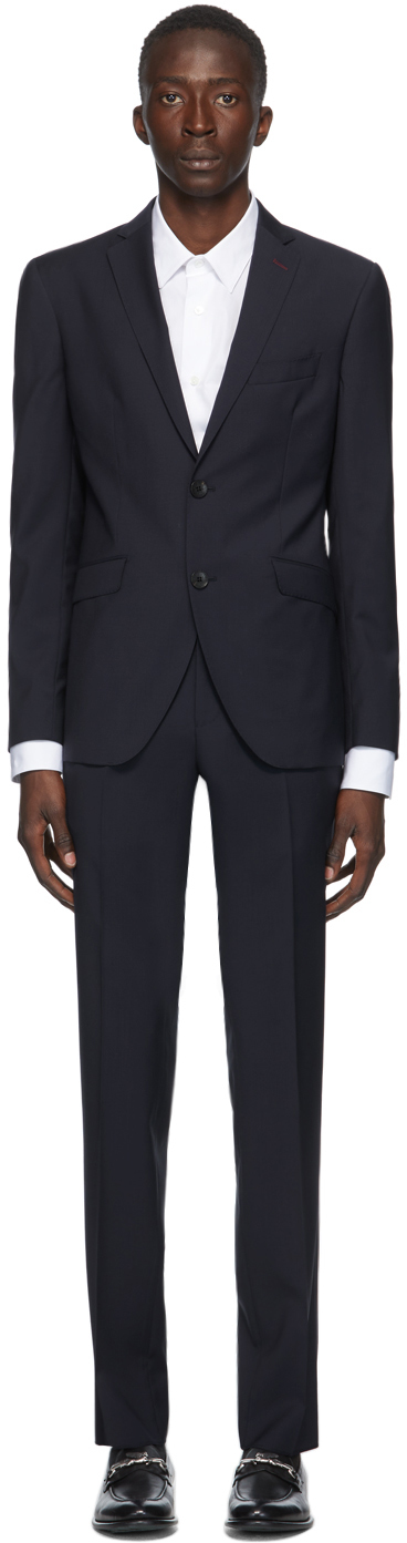 Etro: Navy Wool Suit | SSENSE