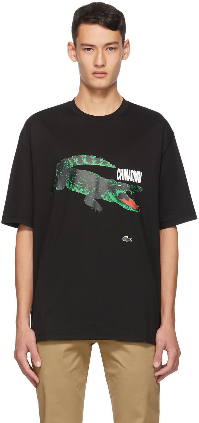 lacoste black t shirt