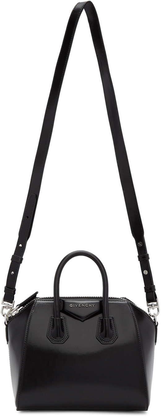 Givenchy: Black Mini Antigona Bag 