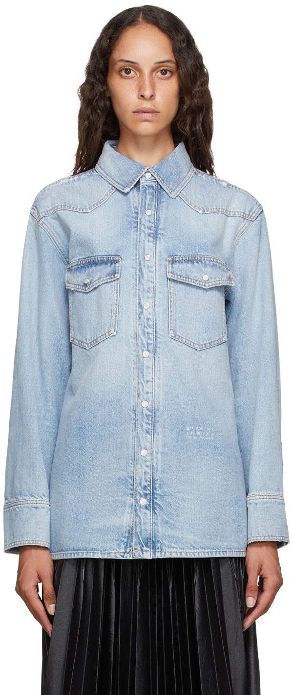 givenchy denim shirt