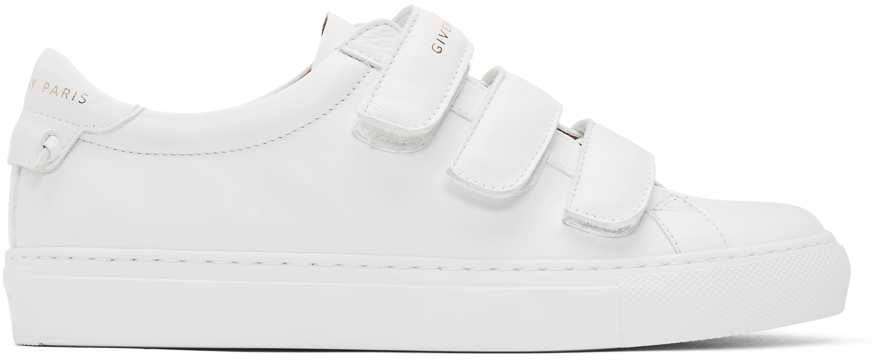 Givenchy White Velcro Urban Knots Sneakers