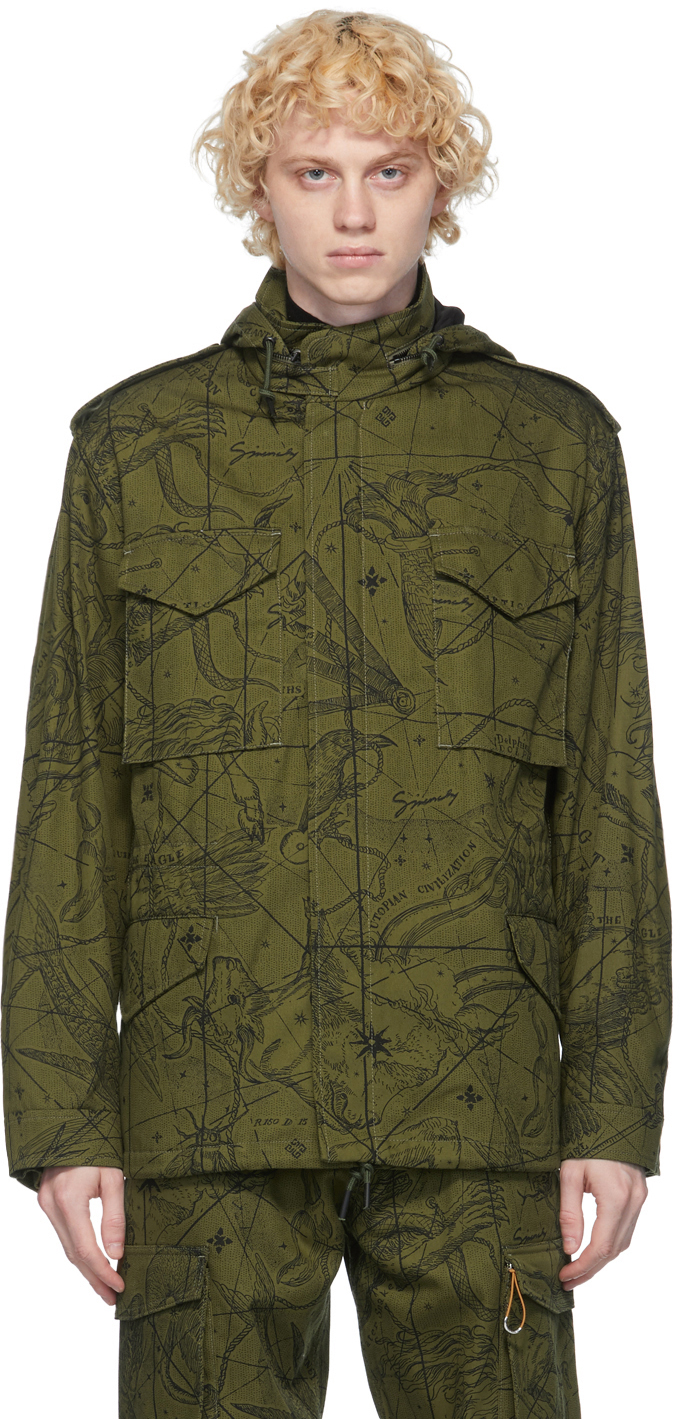 khaki army jacket