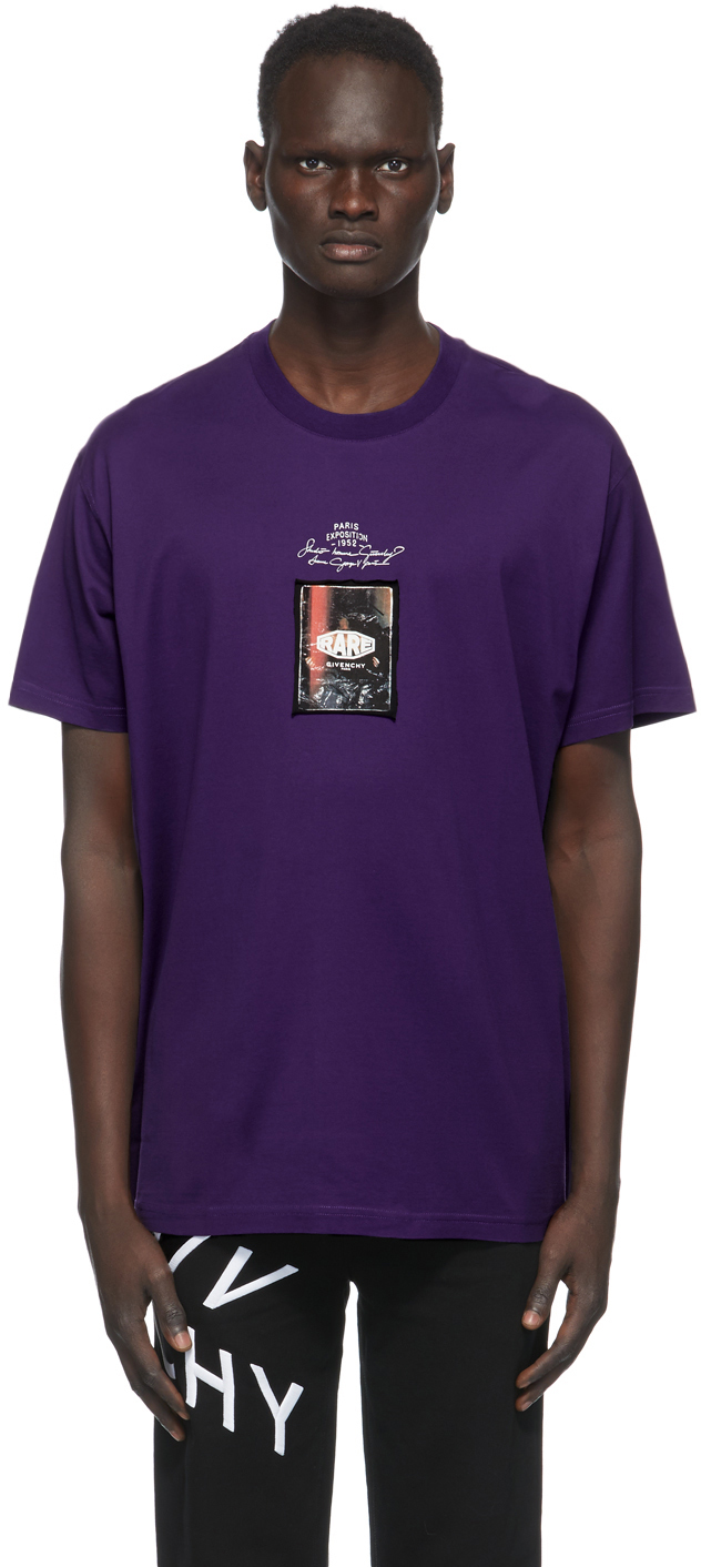 Givenchy: Purple 'Studio Homme' T-Shirt 