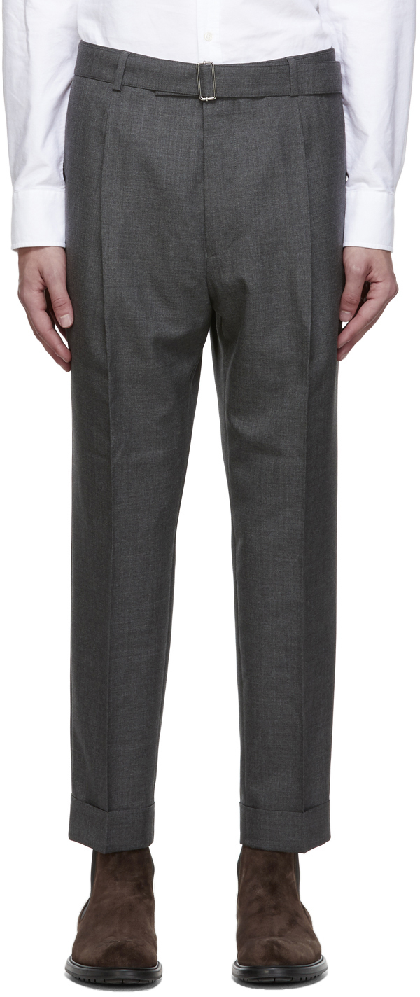 Officine Générale Grey Wool Hugo Trousers