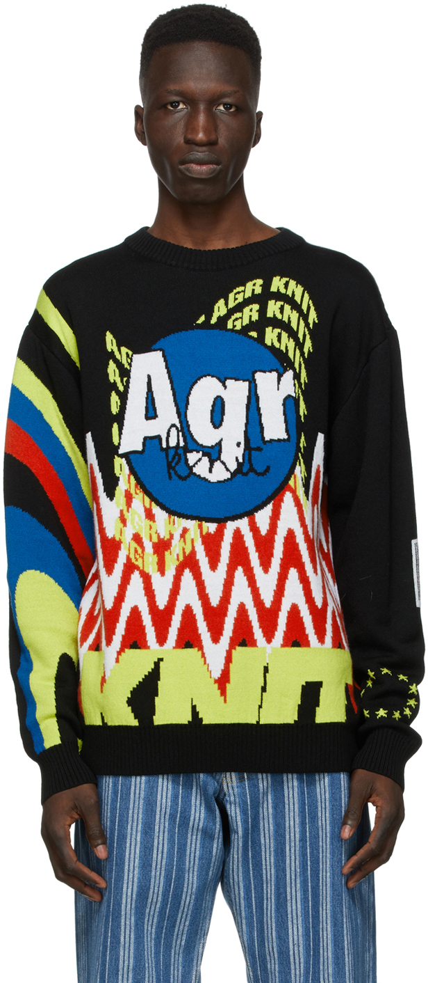 AGR: SSENSE Exclusive Multicolor Logo Sweater | SSENSE