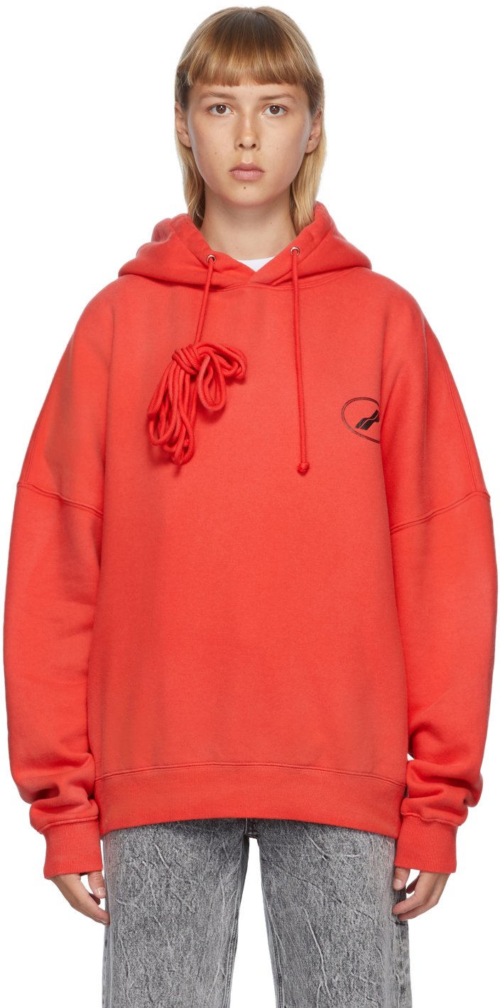 red logo hoodie