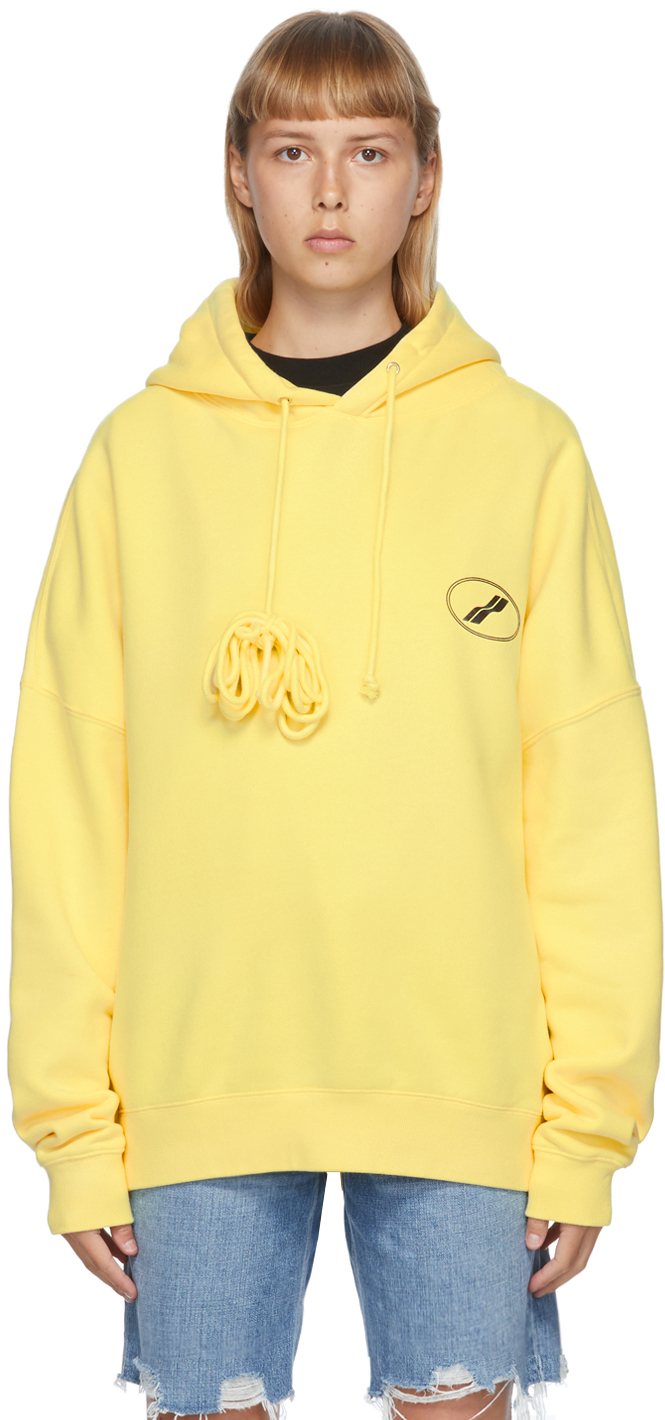 Yellow logo hoodie Clearance