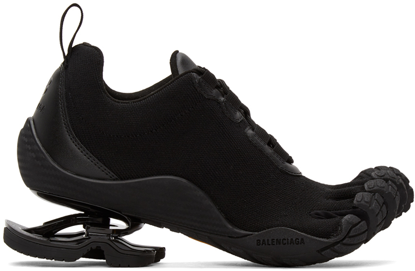 Balenciaga Black Finger Toe Low-Top Sneakers