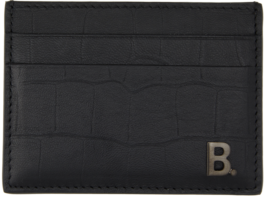 balenciaga card holder black