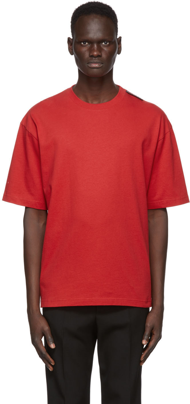 Balenciaga Red Logo T-Shirt