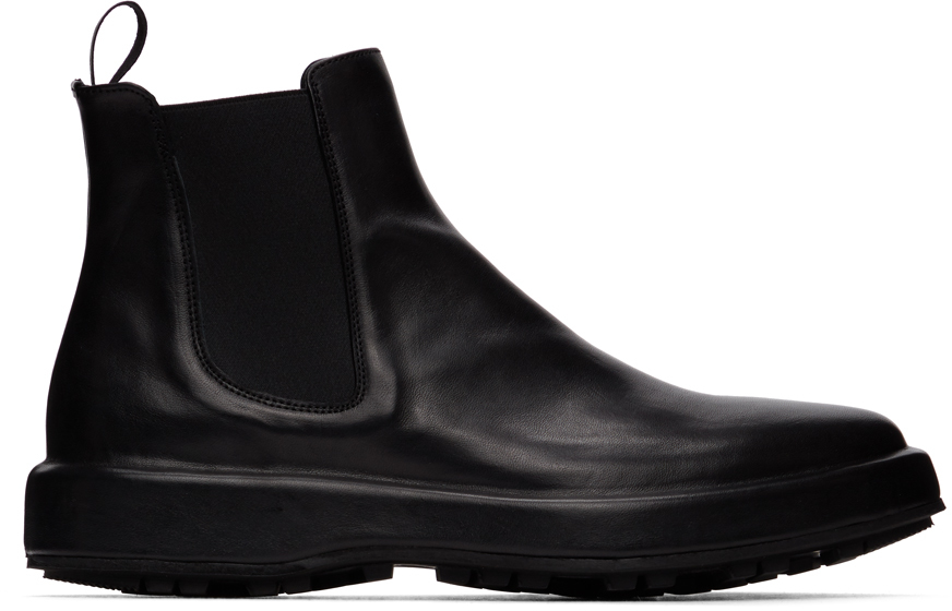 Officine Creative: Black Unica 2 Chelsea Boots | SSENSE