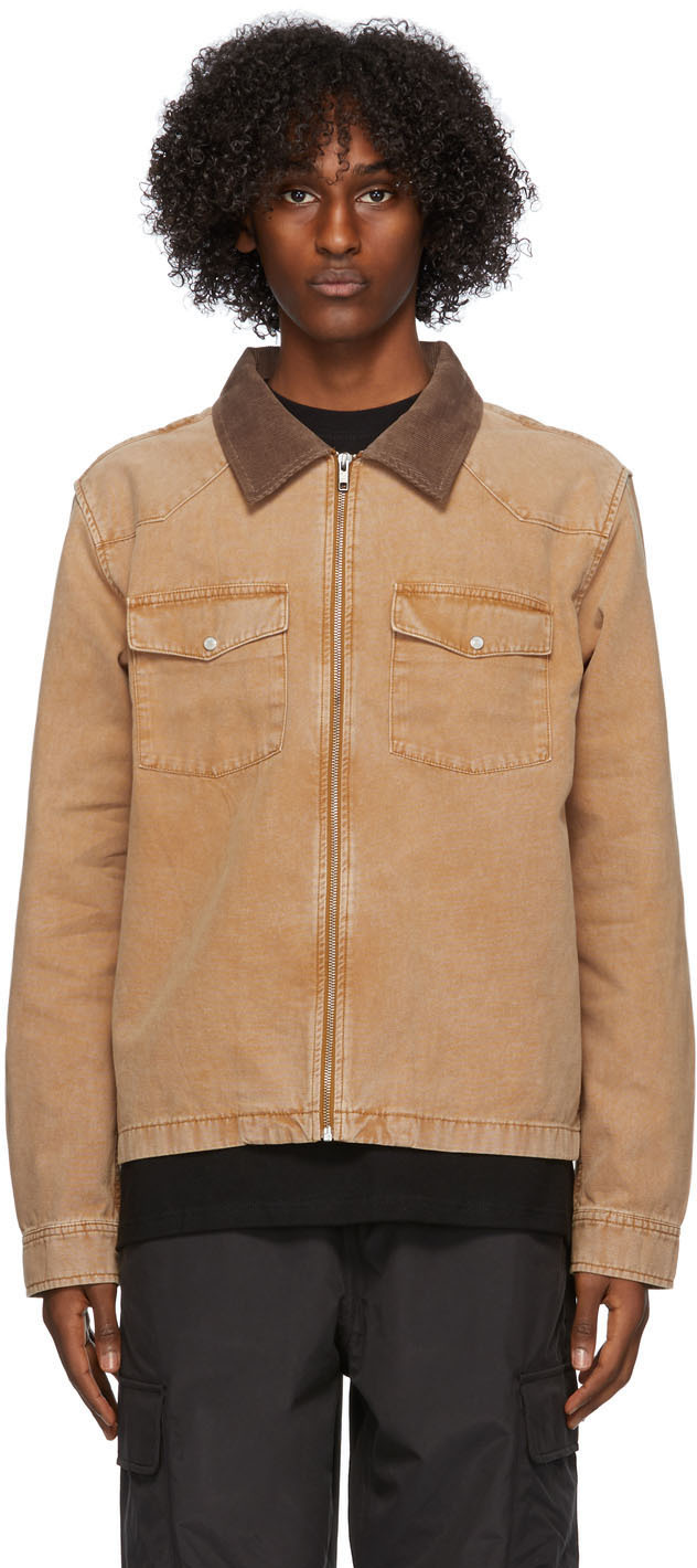 tan canvas jacket