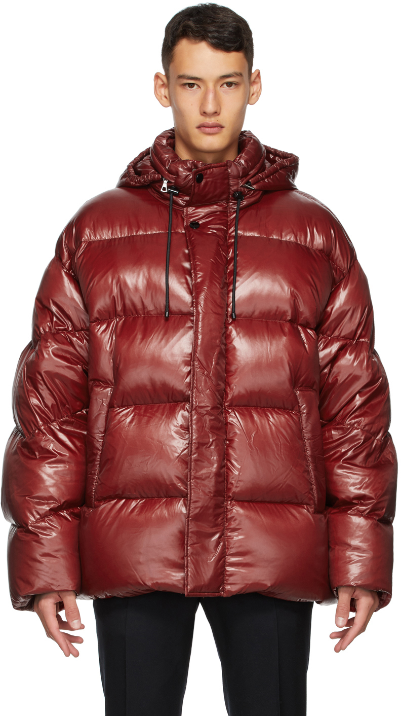 Dries Van Noten: Red Insulated Jacket | SSENSE Canada
