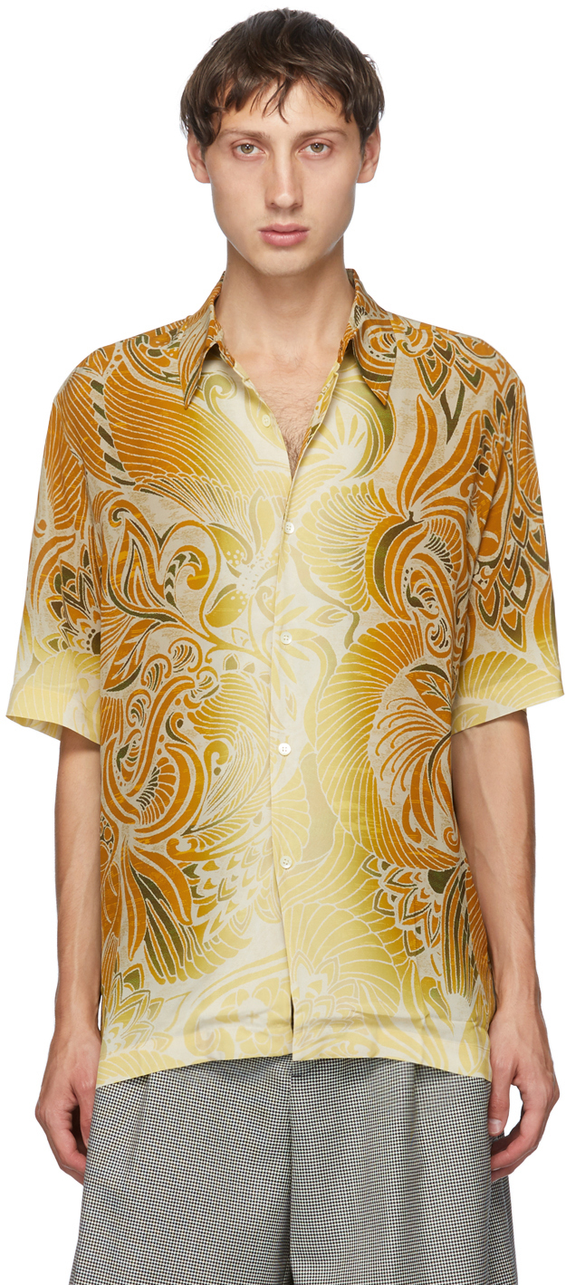 Dries Van Noten: Multicolor Six Button Short Sleeve Shirt | SSENSE
