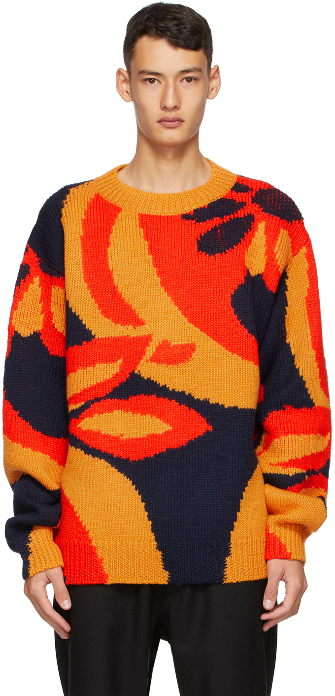 Dries Van Noten: Navy Wool Sweater | SSENSE