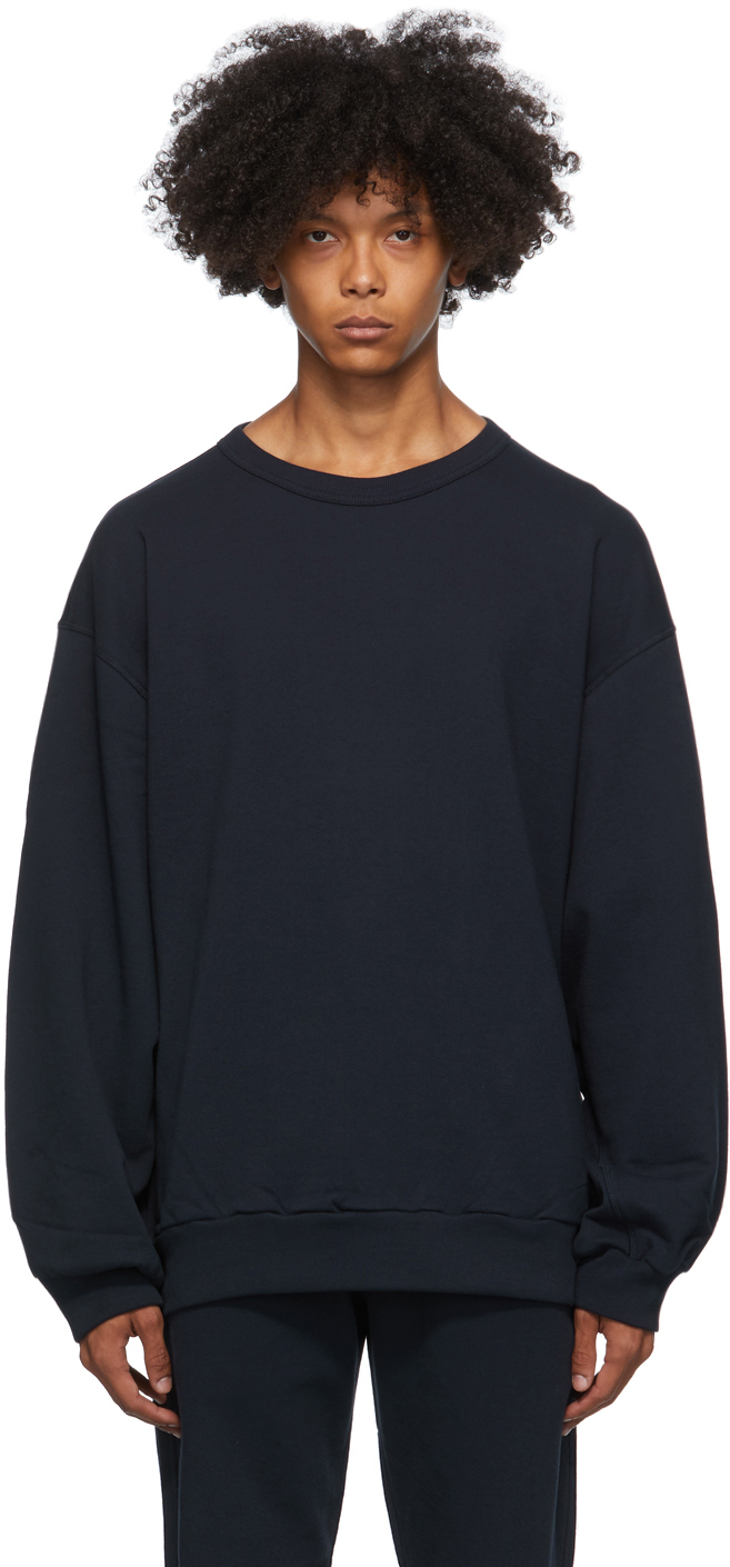 Dries Van Noten: Navy Relaxed Sweatshirt | SSENSE