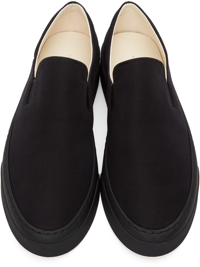 The Row Black Marie H Slip-On Sneakers | Smart Closet