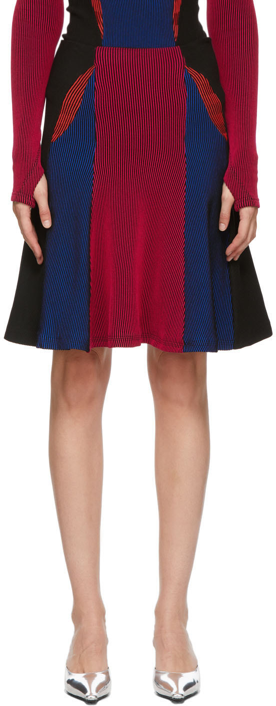 Paolina Russo SSENSE Exclusive Multicolor Knitted Battle Skirt