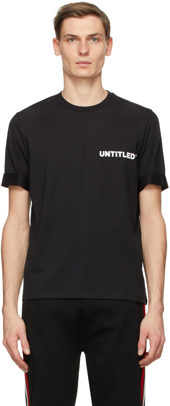 Neil Barrett: Black 'Untitled' T-Shirt | SSENSE