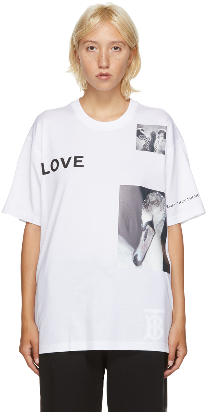 burberry swan t shirt