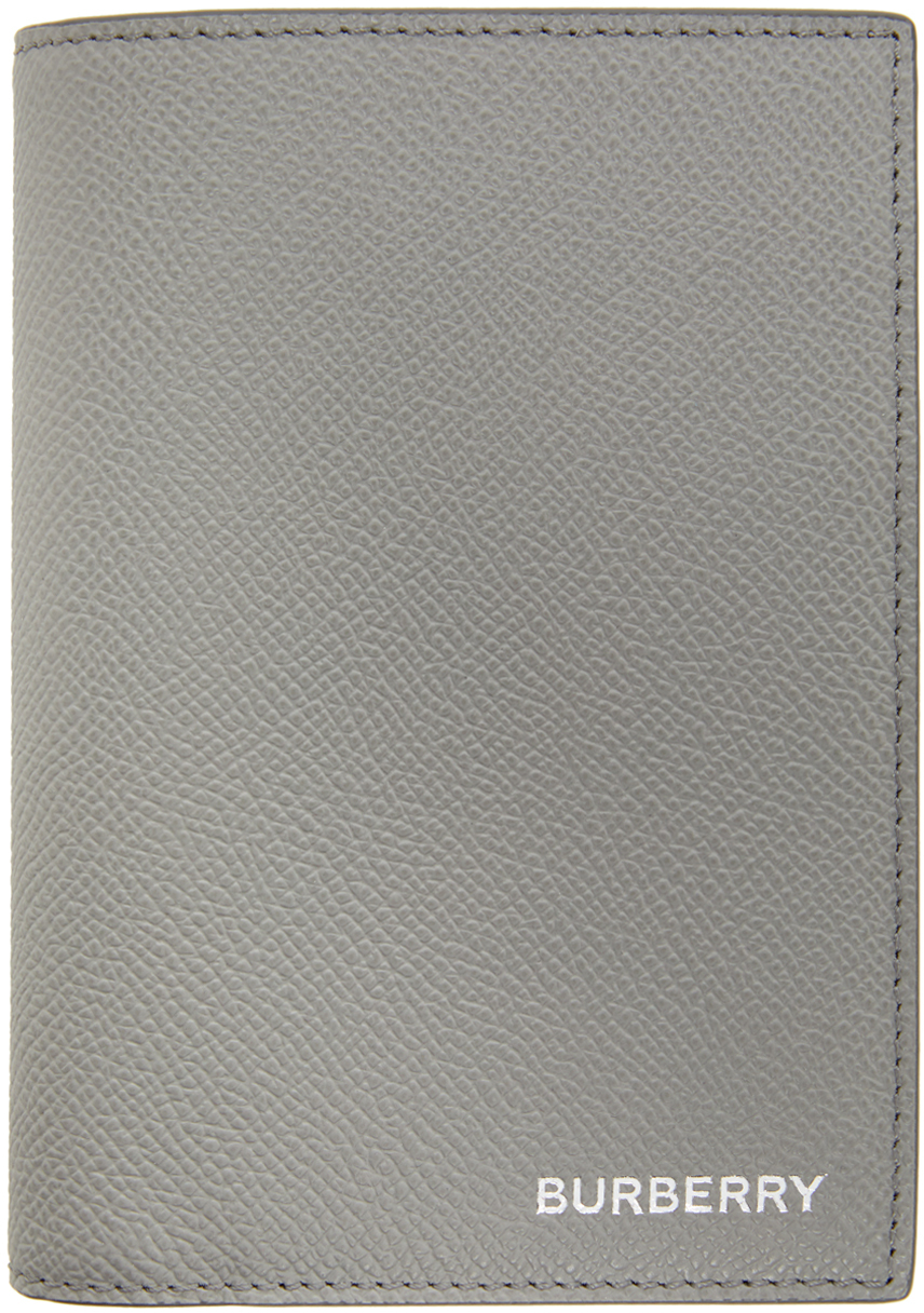 burberry wallet grey