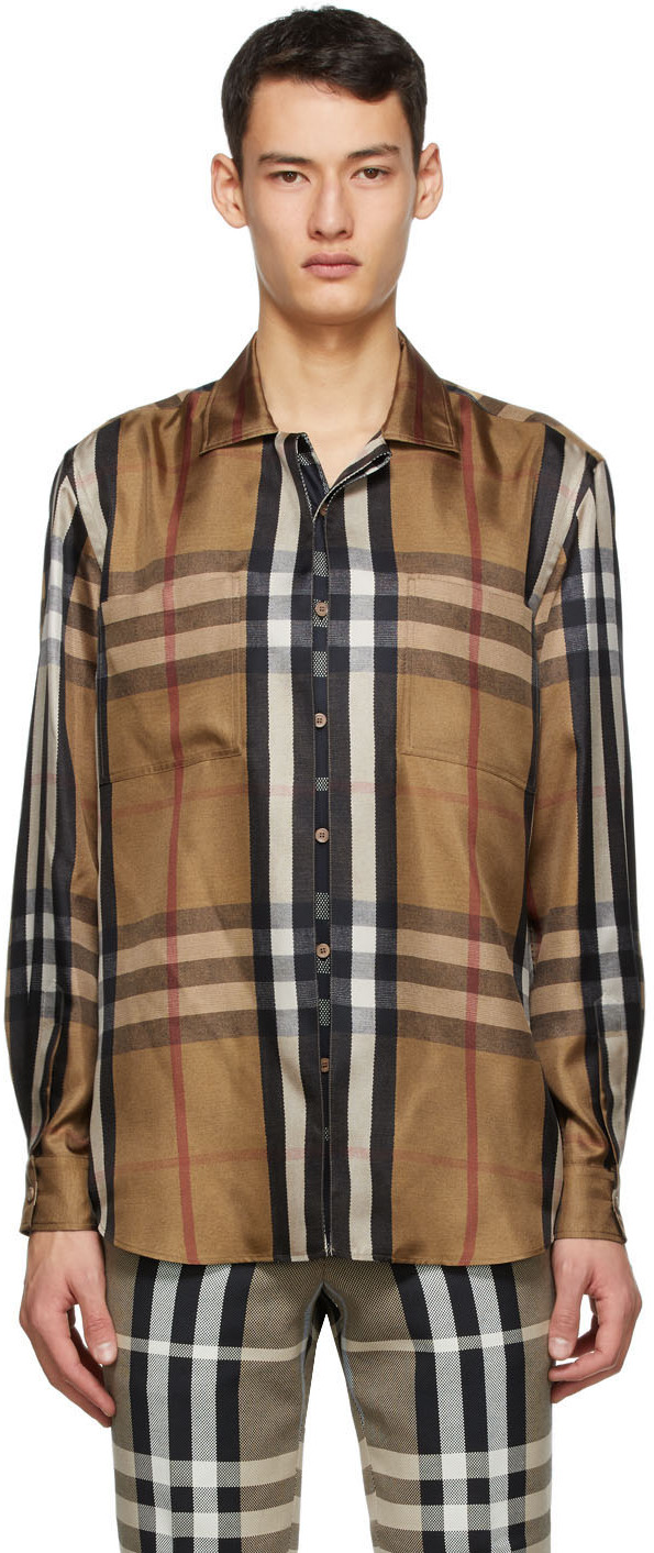 burberry brown shirt