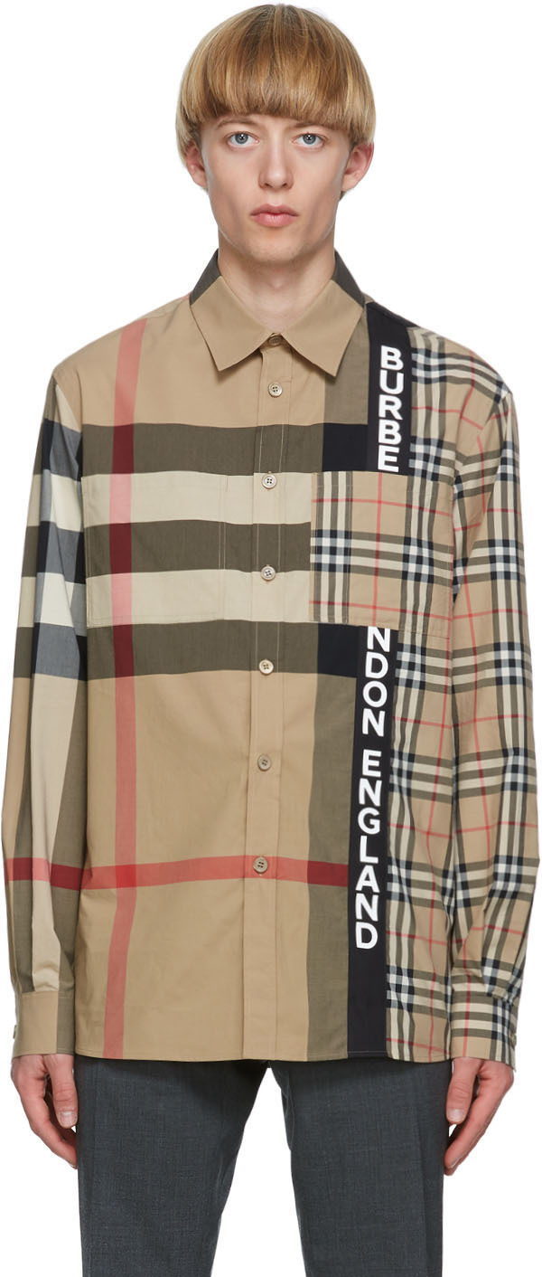 burberry patchwork shirt