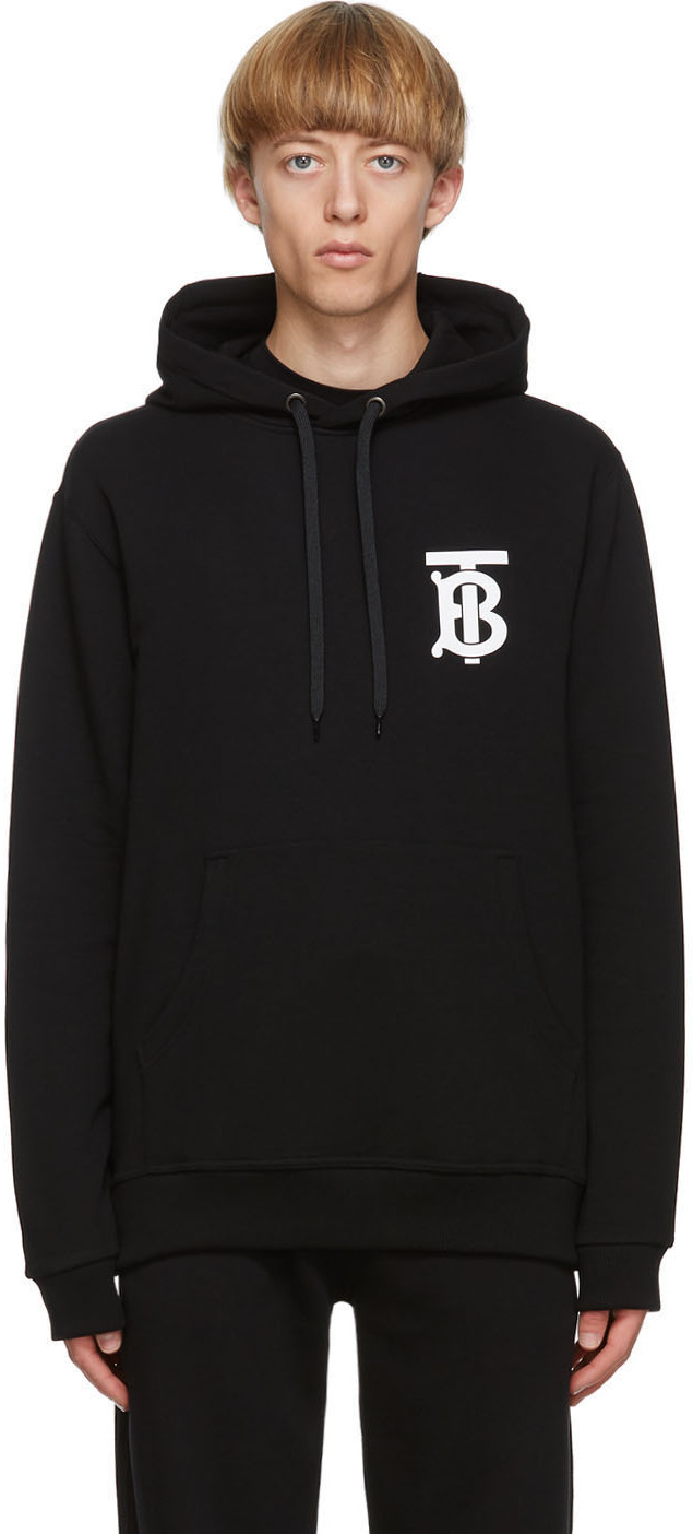 Black Monogram Landon Hoodie