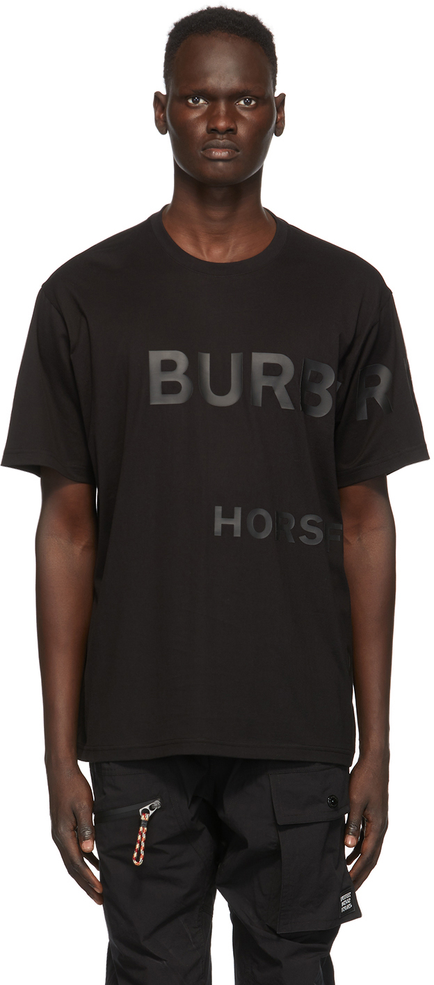 Burberry Black Halford Logo T-Shirt
