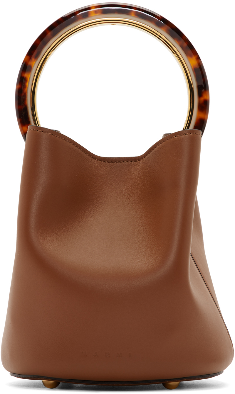Marni: Brown Small Pannier Bag | SSENSE