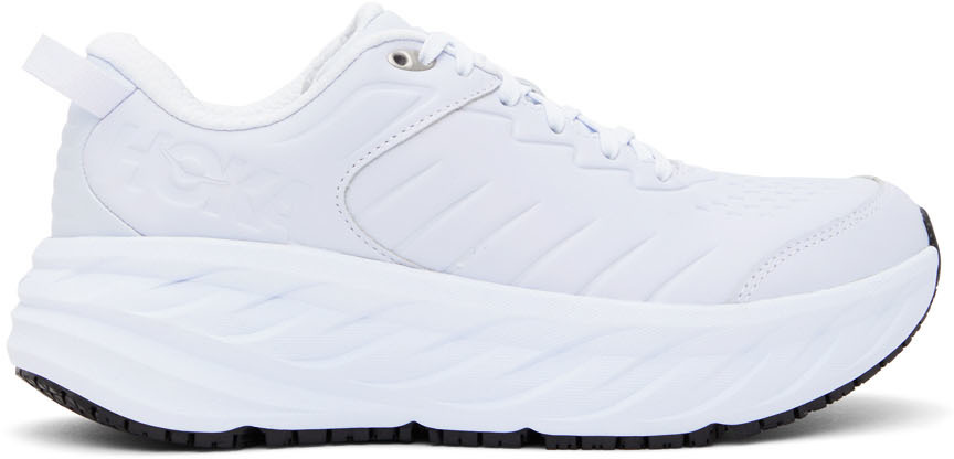white hoka shoes
