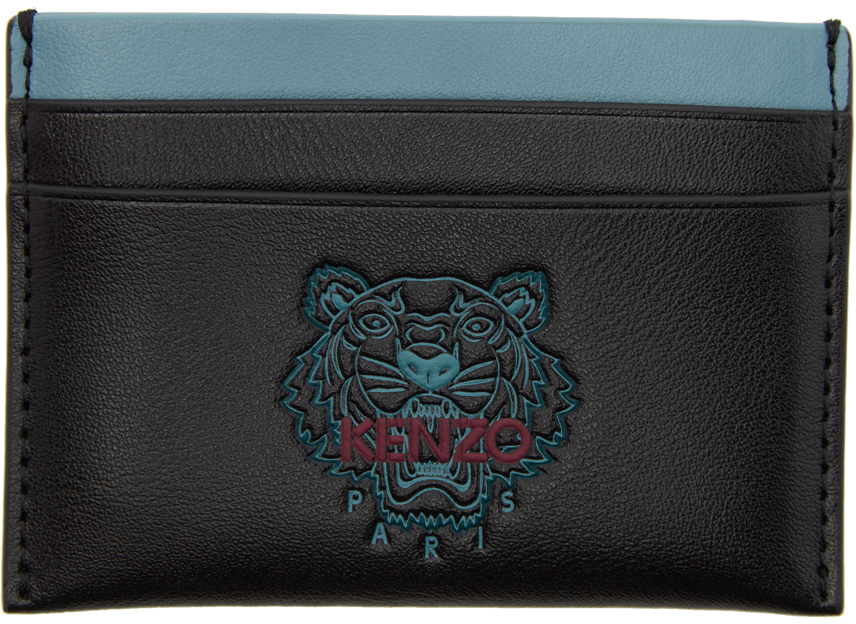 Kenzo Black Ekusson Card Holder SSENSE