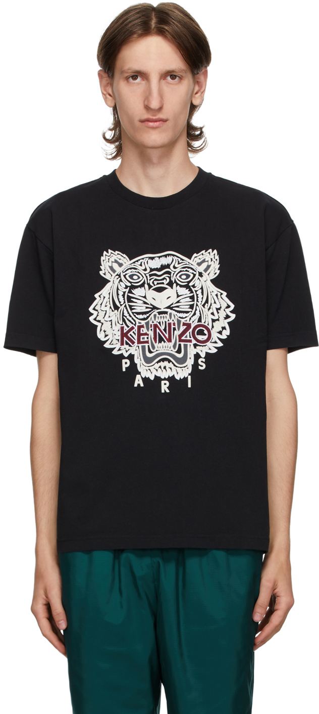 Black Tiger Skate T-Shirt by Kenzo | SSENSE