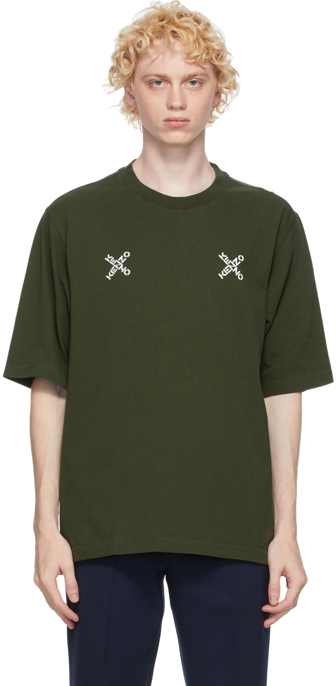 khaki kenzo t shirt