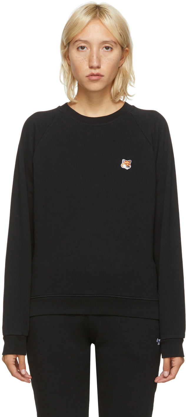 Maison Kitsuné: Black Fox Head Sweatshirt | SSENSE