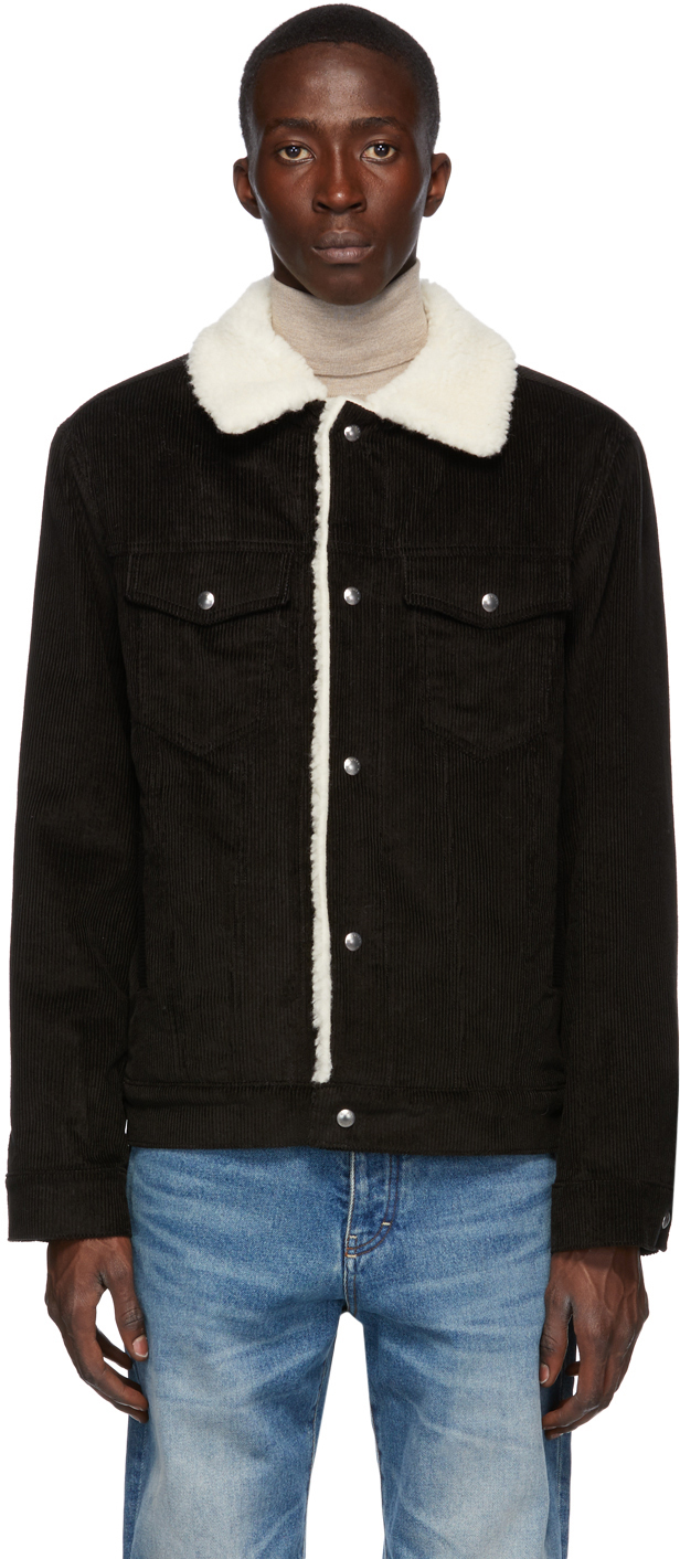 maison kitsune denim trucker jacket